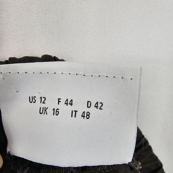 Akris Punto Off Shoulder Poplin Dress in Black - Size 12 - Picture 3 of 12